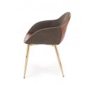 Стул HALMAR K304 темно-серый/коричневый